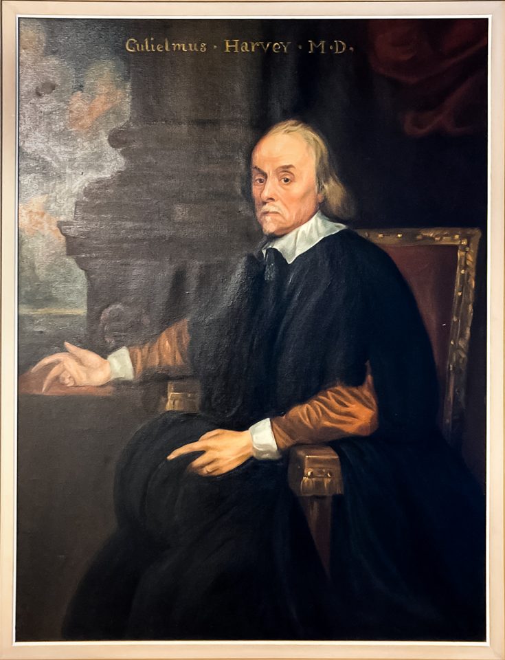 Painting of William Harvey 1578-1657